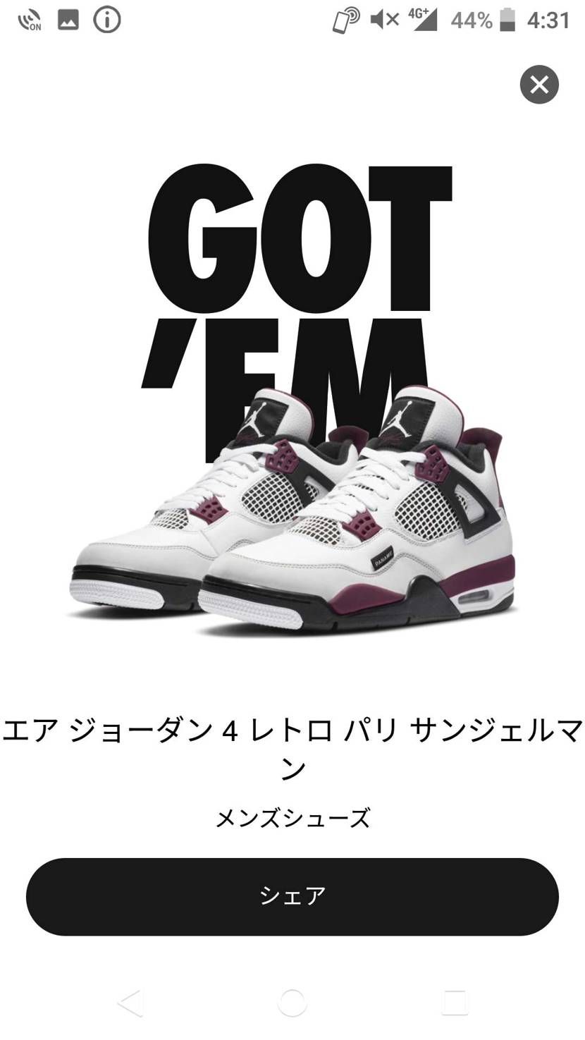 今日の🐿️はエアフォース位かなって思いながら見てたら パリサンジェルマン完売表示