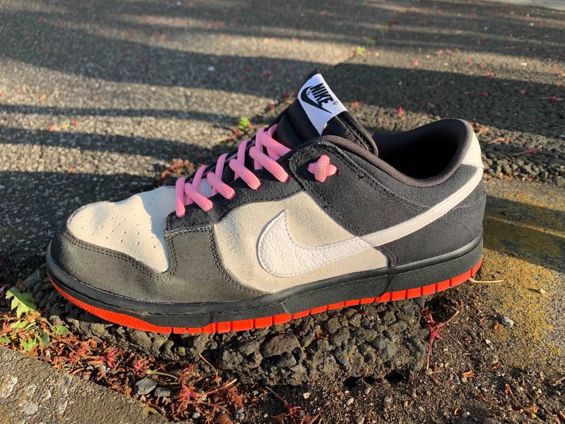 ダンク　BY YOU、染め終わったのでおろしました。
スエードの質感がかなり残