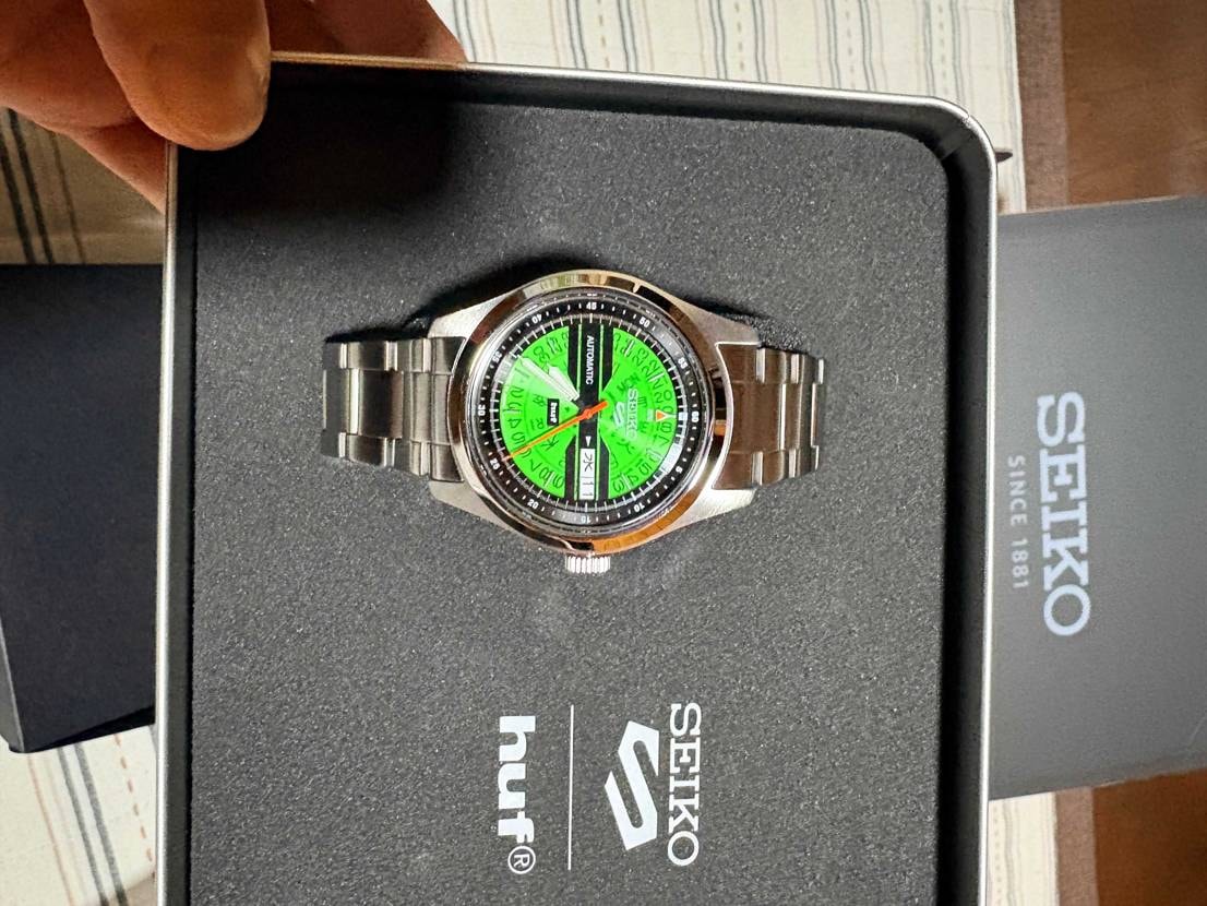 SEIKO HUF 腕時計到着⌚️
マジかっこいい。