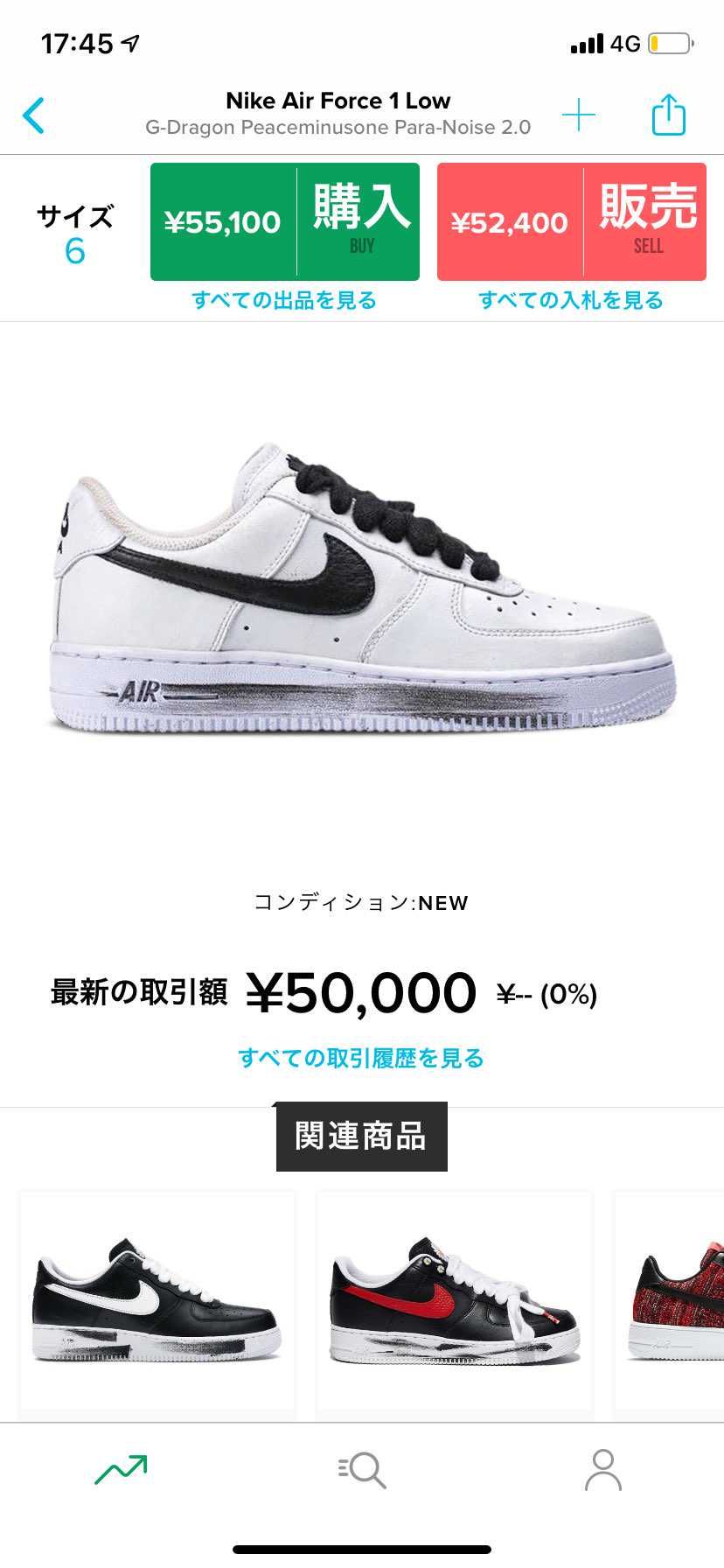 普通のAF1 （女性）24cmだとStockXでは
どのサ