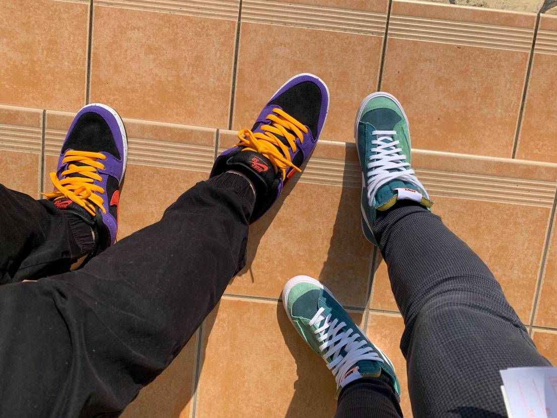 今日はダンクとブレイザーで！ブレイザーは特価で安くゲットできて、嫁さんご満悦です