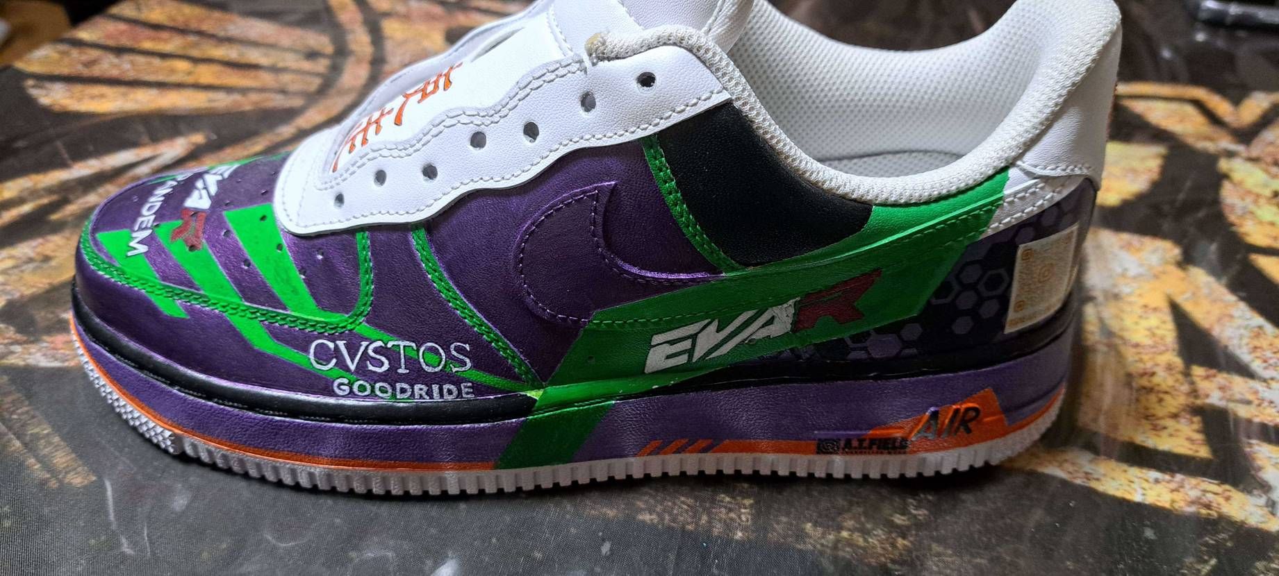 ナイキ　エアフォース1　EVA Racing&初号機カラー