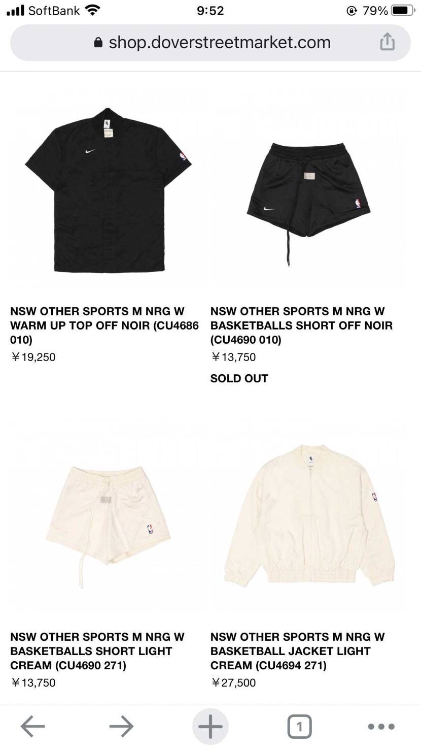 ドーバーでfogのアパレルが結構残ってますよ！