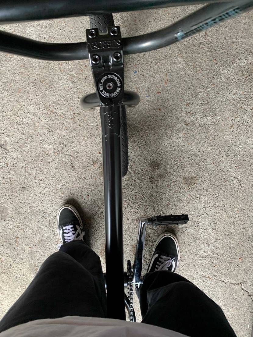 最近雨で乗れてなかったので
久しぶりにBMX！
