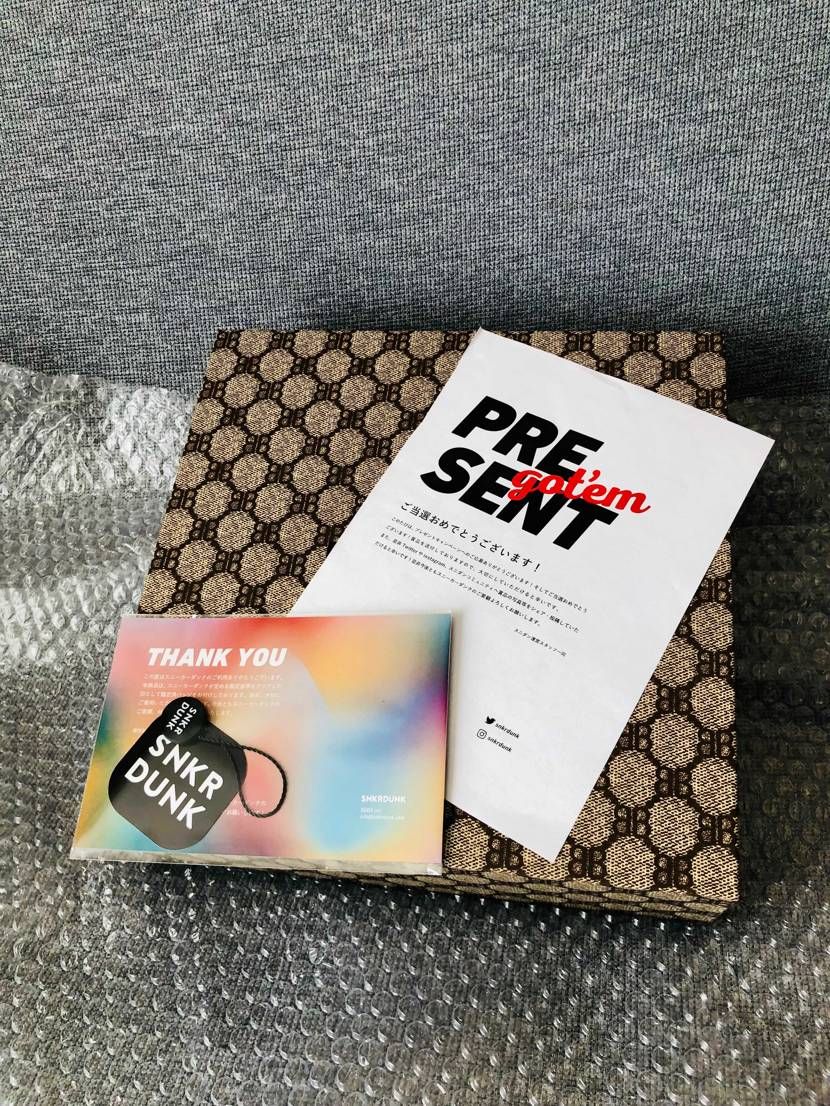 スニダンプレゼントに当選しました…
自分で使える物ではないけどありがとうござい