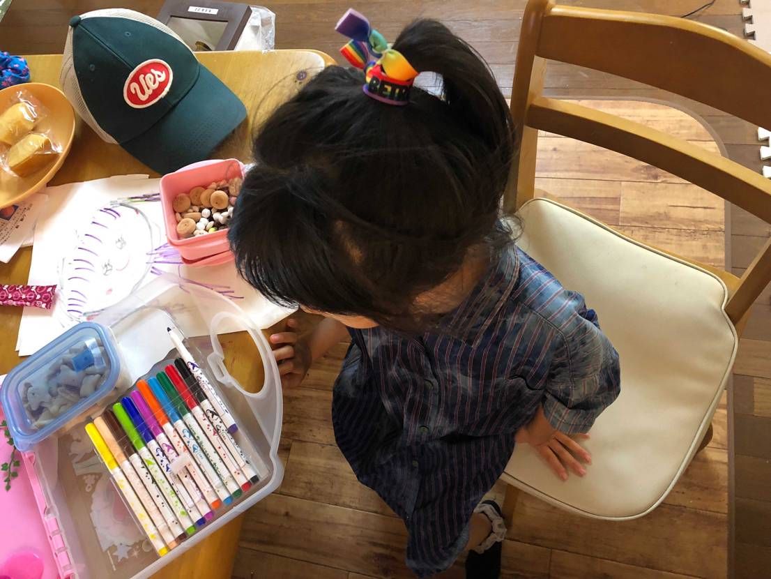 画伯、７回目の誕生日おめでとう。
BE TRUEのヘアゴム