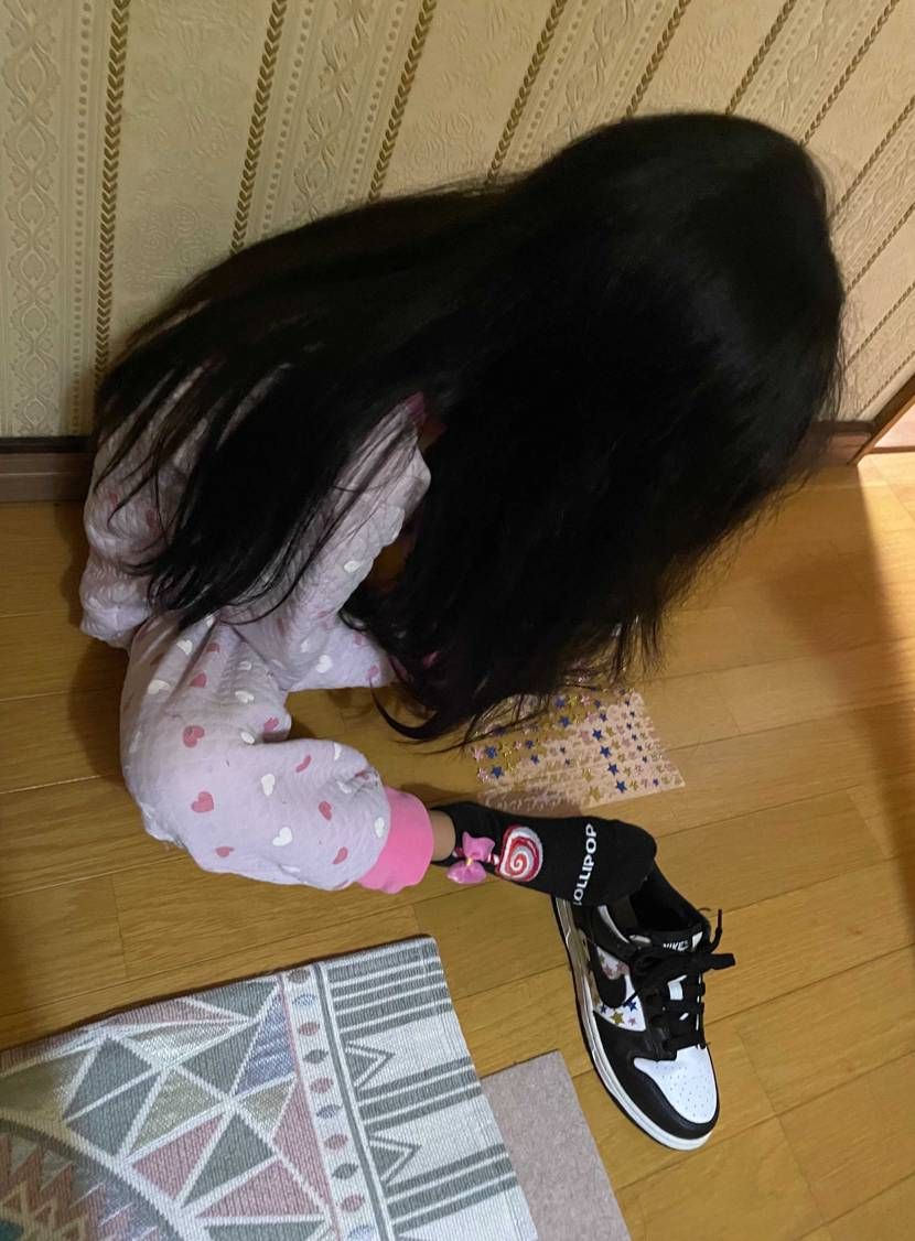 クタクタになってきたから
娘と魔改造してみた(°▽°)