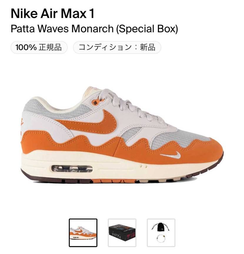 パタ × ナイキ エア マックス 1 \