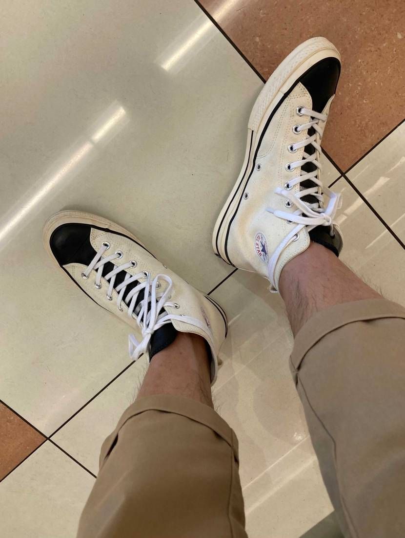 暑い😵‍💫それでも足元はFOG converse CT70 Hi