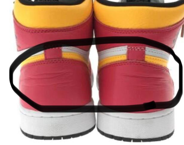AJ1 Hi OGに多く見られるカカトのシワって履く時にカカト踏みつけてるから？