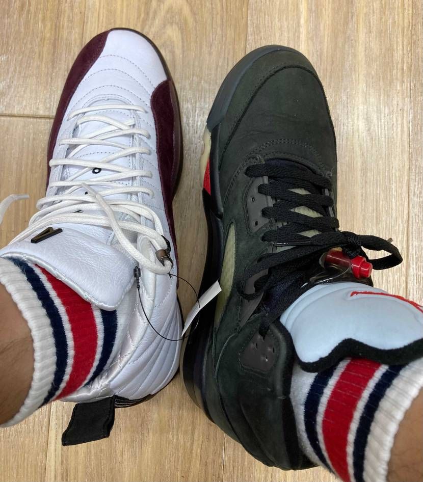 雨の強い日なのでAJ5 GORE-TEX でお取り寄せのアマ