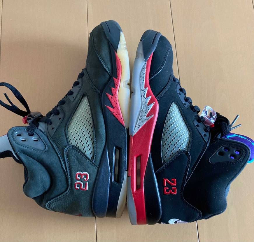 雨の強い日なのでAJ5 GORE-TEX でお取り寄せのアマ