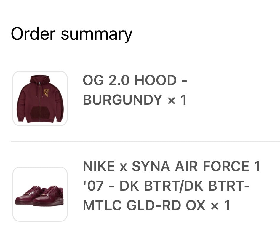 syna.storeでGOT’EM。HoodieやPantもリストックされていた