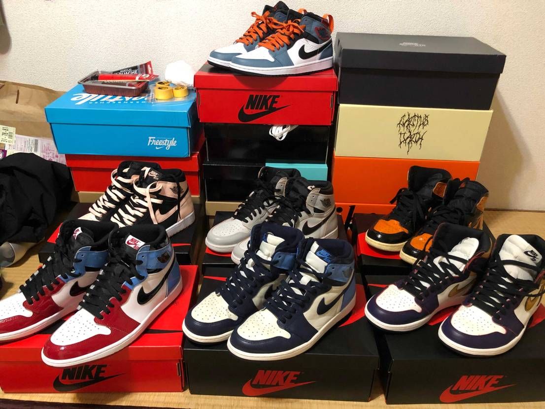AJ1って買えば買うほど沼……
昨年までファセッタズムだけだったのに一足買うと