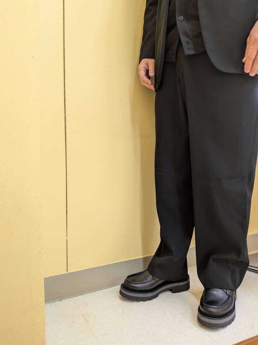 今日は先日購入した革靴を卸しました✨️
今日のエアマッ