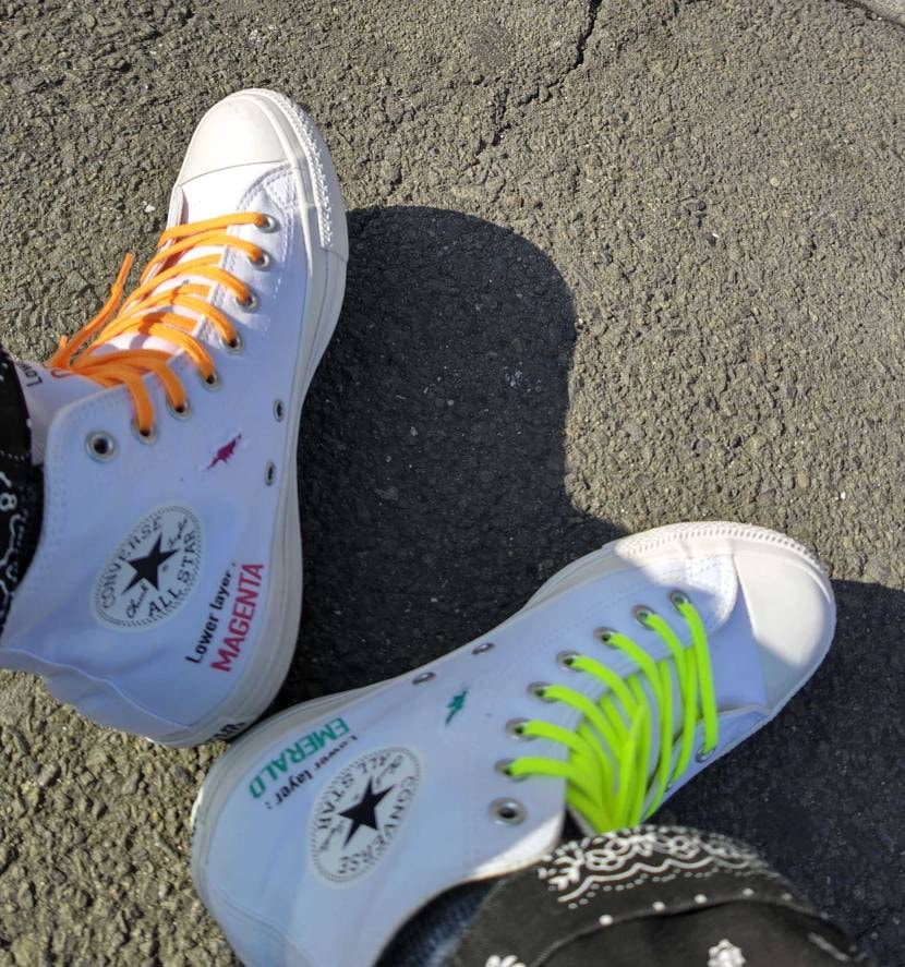 今日は天気イィ🌞コチラは暖かいです🥰
こんなのを履きましたよ👍️