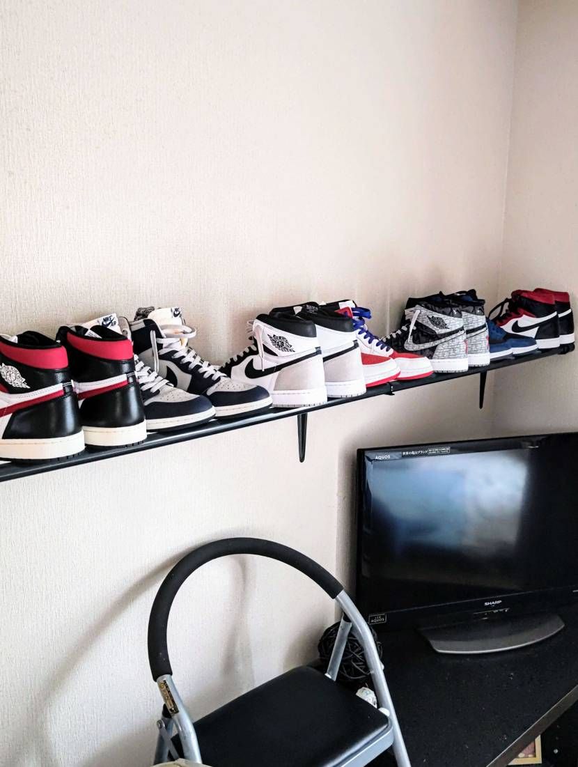 試しに１段だけ作って最近のAJ1を置いてみました🖖
パイプ切って補強Ｌと結束バ