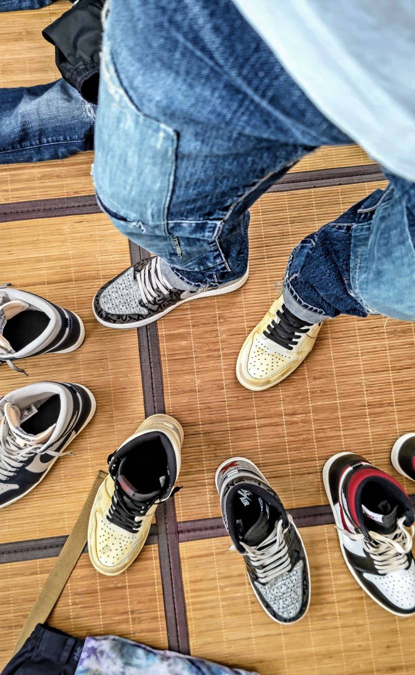 今日はいろいろ👟出して考えましたが🤔
結局、Giantsカラーになりました🤣