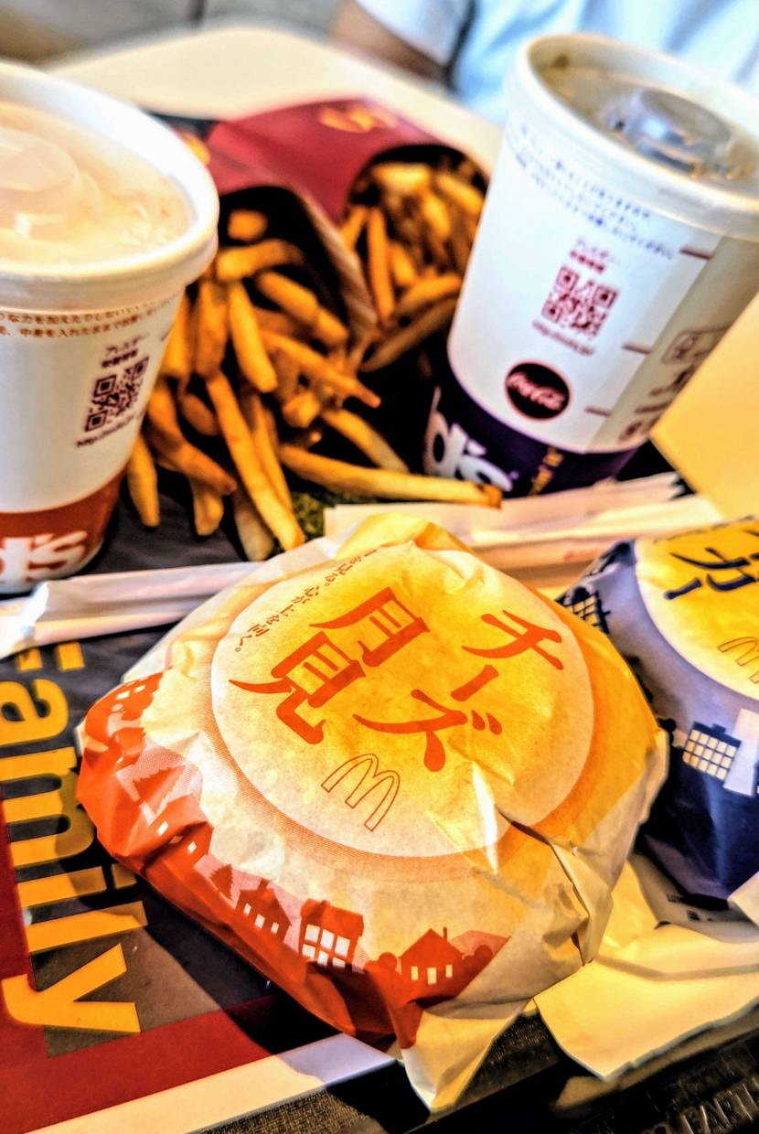 とんこつさんに習って😋☝️昼ご飯はⓂ️🍔🍟
ごちそうさまで