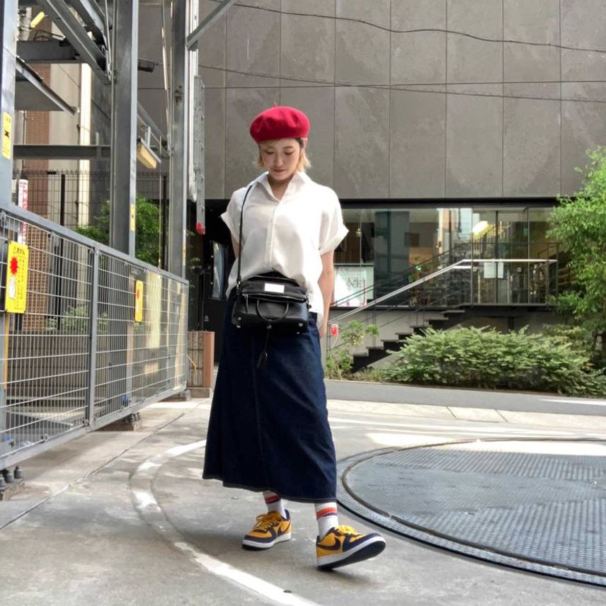 ミシガンカラーのターミネーターローは何でも合う!
革も柔らかいし、履いてても疲