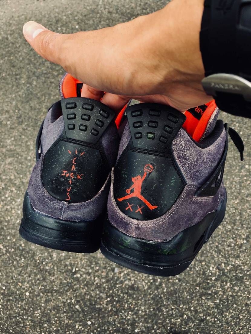 AJ4 "travis kaws custom poison
