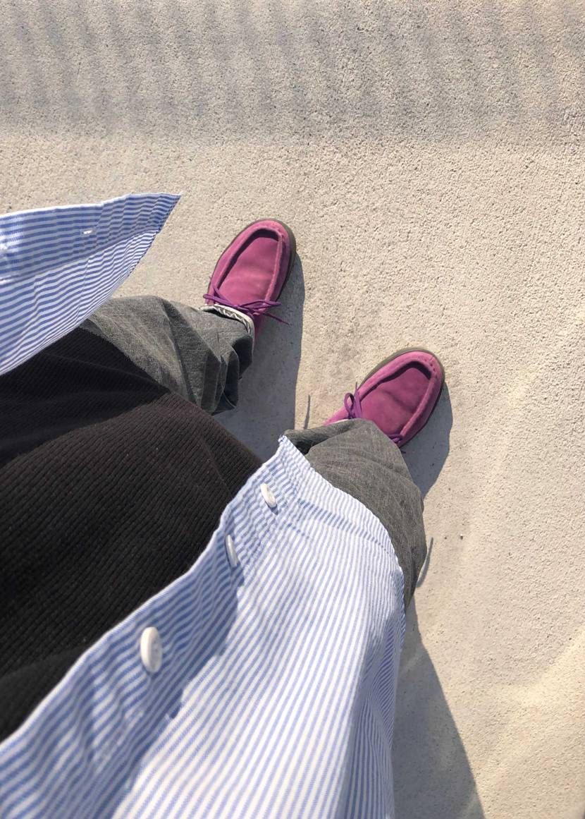 今日はVANSのモカシンみたいなヤツ💜
campus80s履いてみたけどインソ