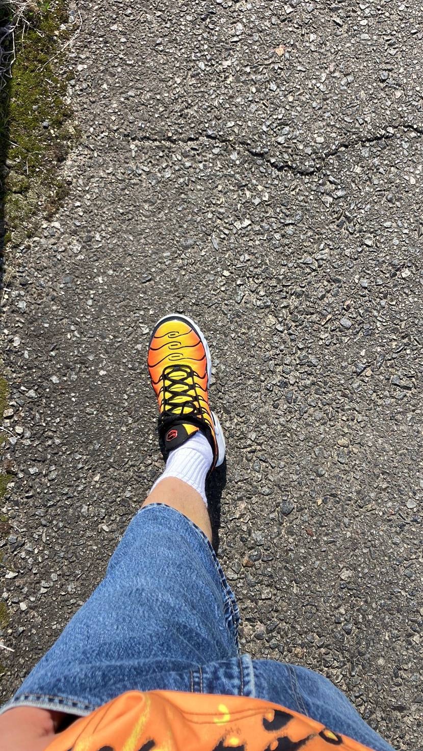 お散歩すると縁石に乗るのと良い感じの棒を拾うのは男たるものマ