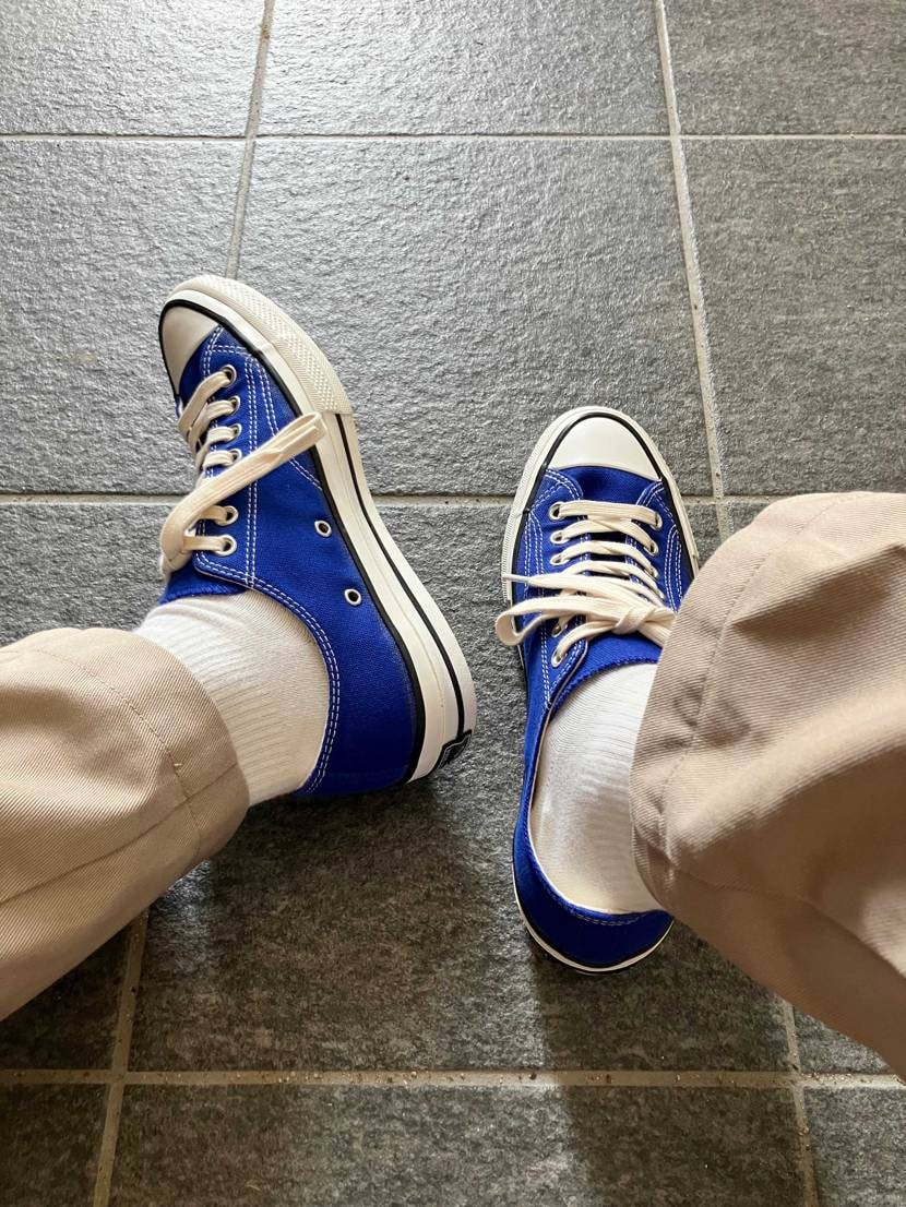 早速履いていくぅ
しっかり紐締めないとパカるんやねえ
ネ