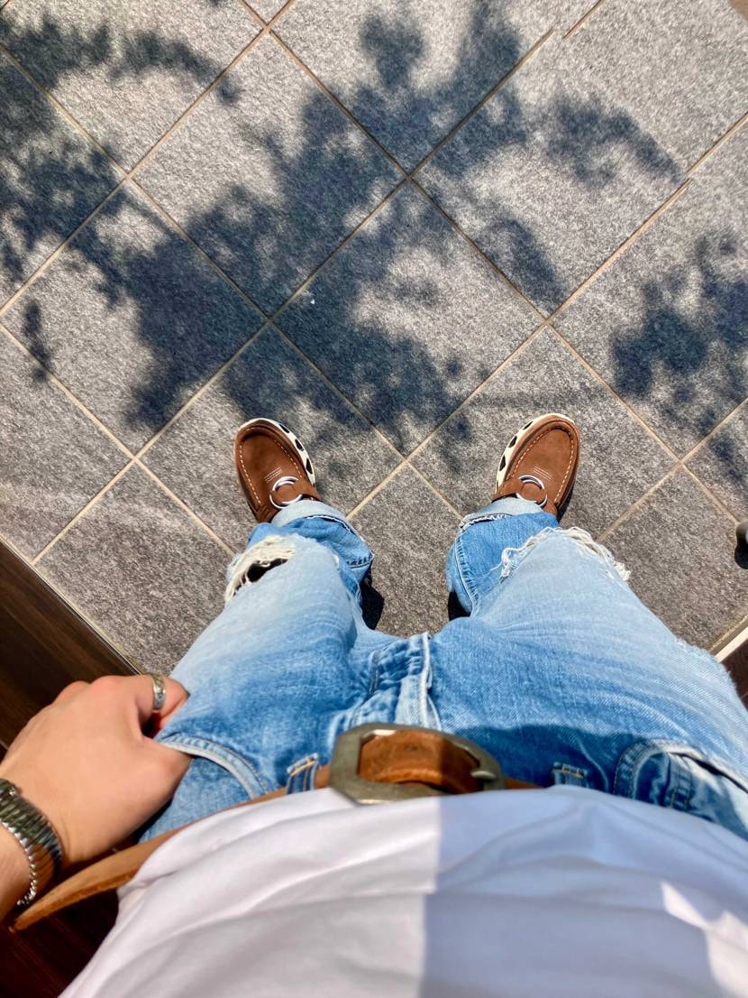 久々にスカッと晴れたので早速履いていくぅ
サイズ感はインラ