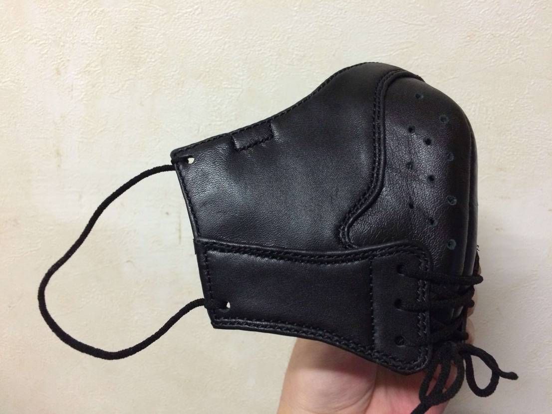 AJ1感のあるマスクを縫ってみました、なんかボーヤンっぽくて結局使ってません