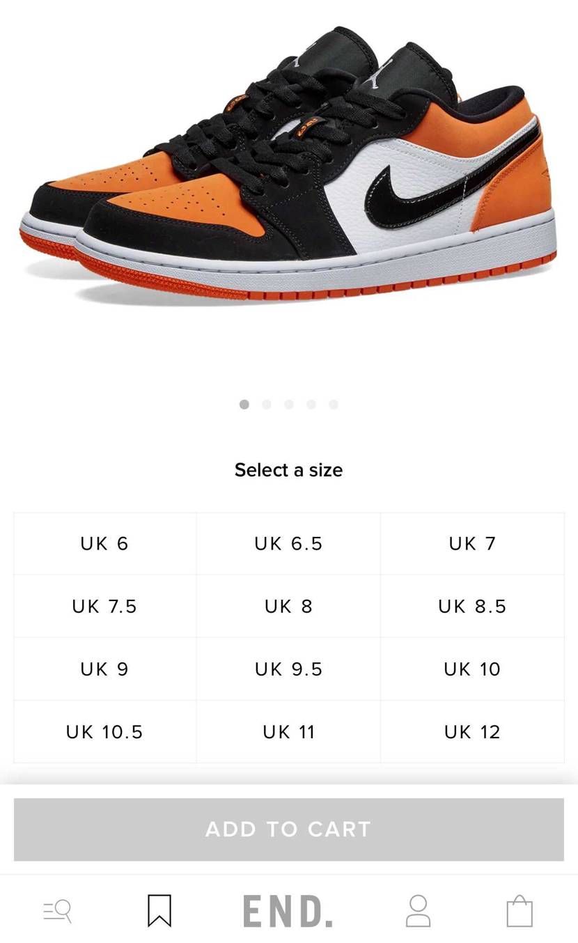 END.でジョーダン1 LOWのオレンジが売ってます🍊
まだサイズあるので狙っ