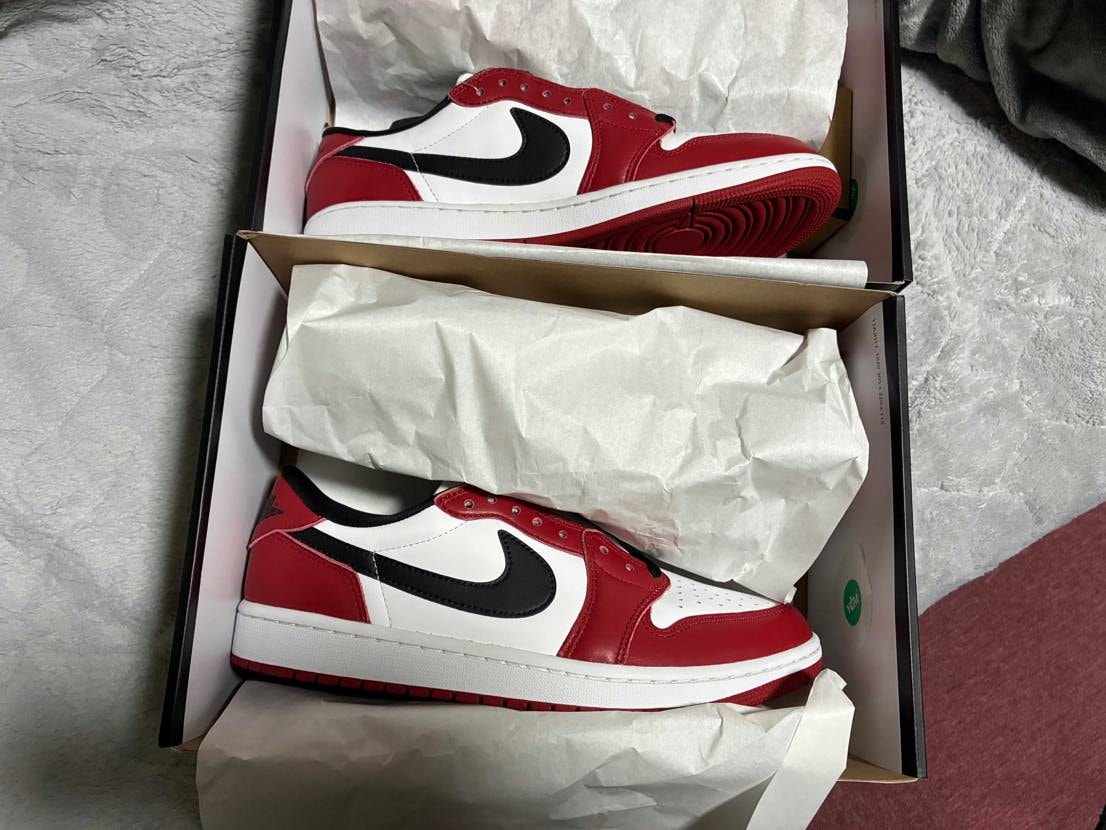 エアジョーダン1 LOW OG シカゴおろしました。ワックス