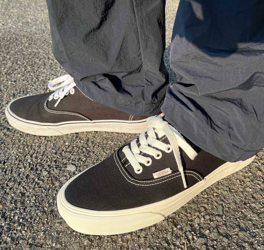 この度購入した👟（左足・写真手前）VR3CUSH
右足・奥側は無印オーセンティ