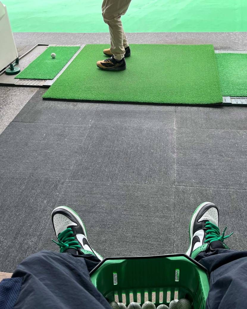 今日は⛳️打ちっぱなしへ🏑
4/3のは抽選じゃないんですね💦