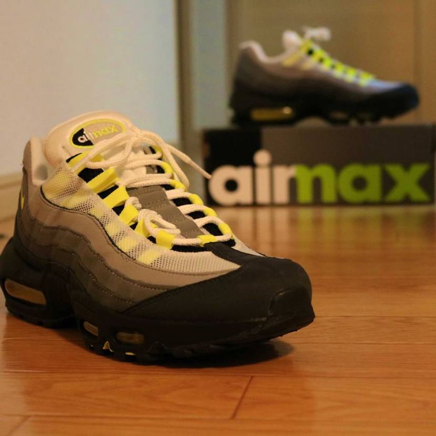 初めてのairmax95がイエローグラデとは☺️
贅沢や☺️
ニヤニヤがとま