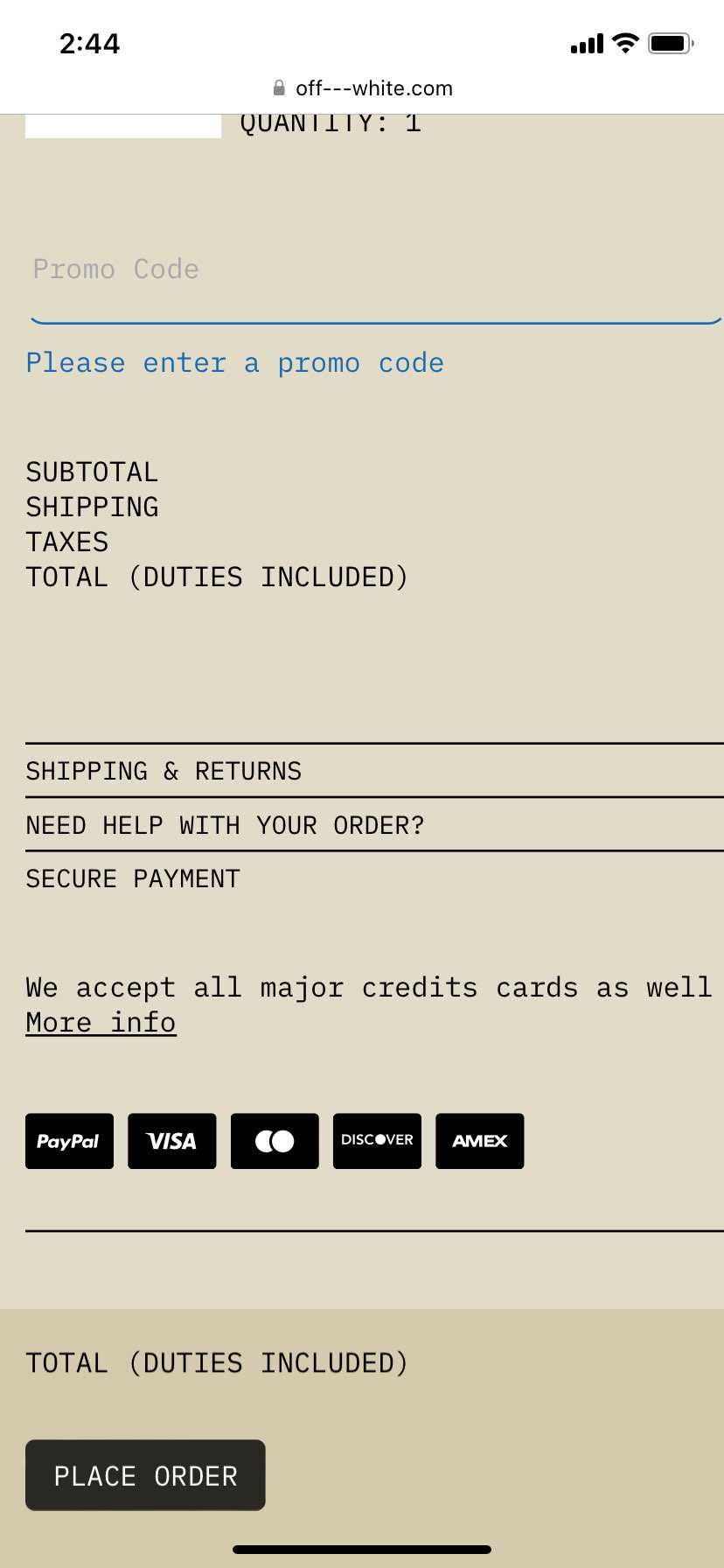 すいません、何度も下のオーダーボタン押しても画面変わらないのですが、同じ方いらっ