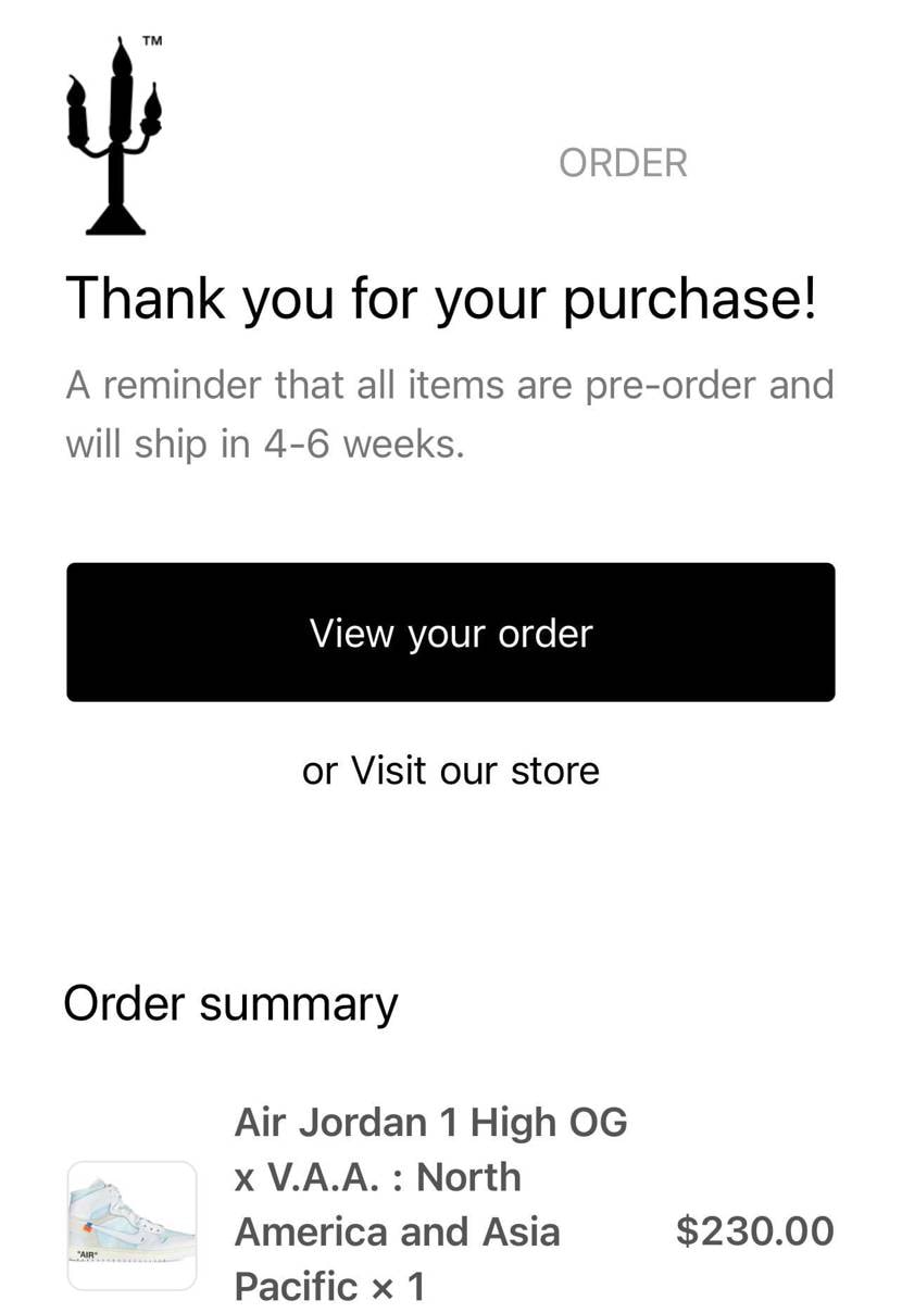 Canary Yellowからもオーダーメール来てたので後は無事に届くのを待つの