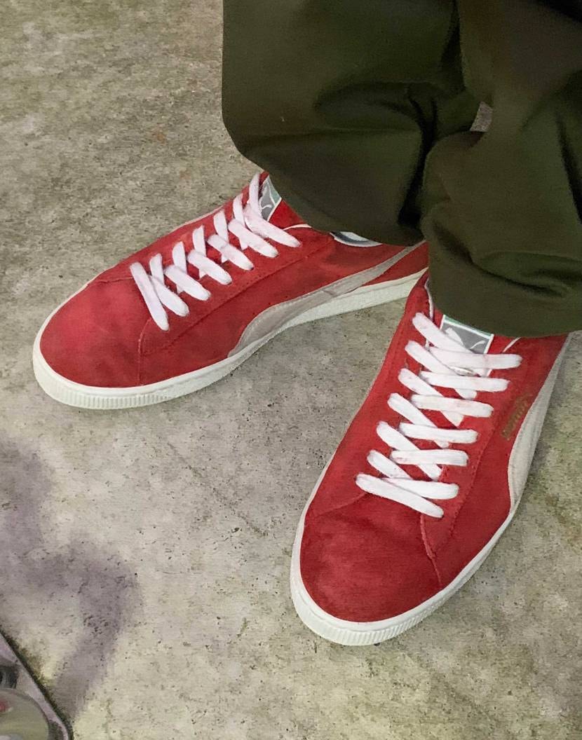 今日スニ

おそらく25年以上前に製造された90s
何もかもが現行とは違っ