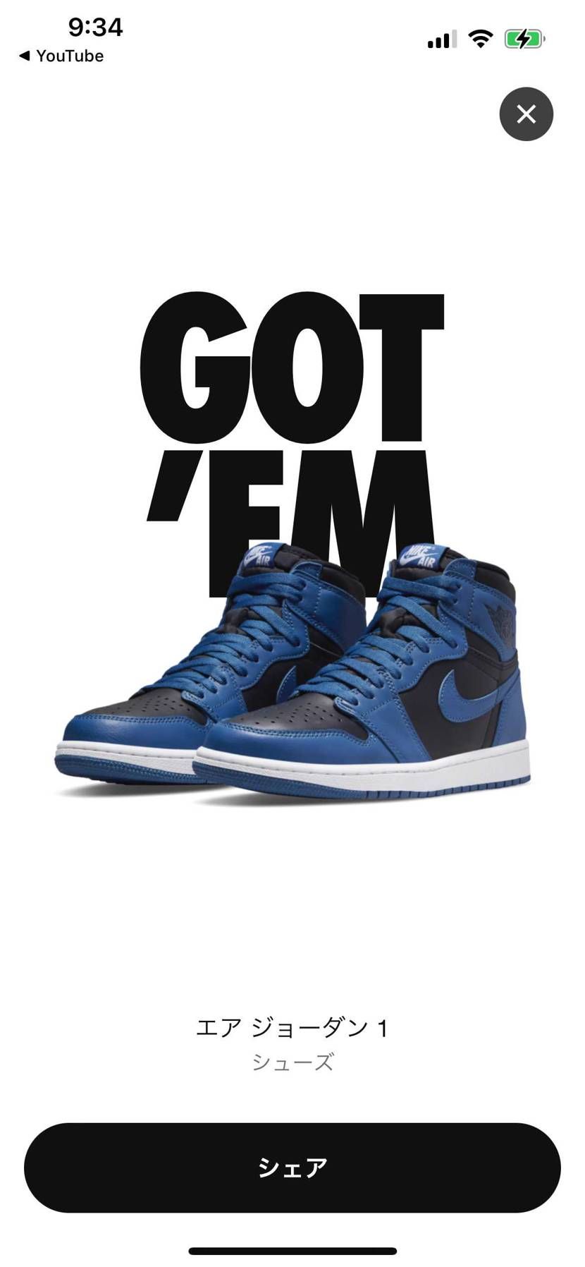 Nike Air Jordan 1 High OG "Dark Marina B