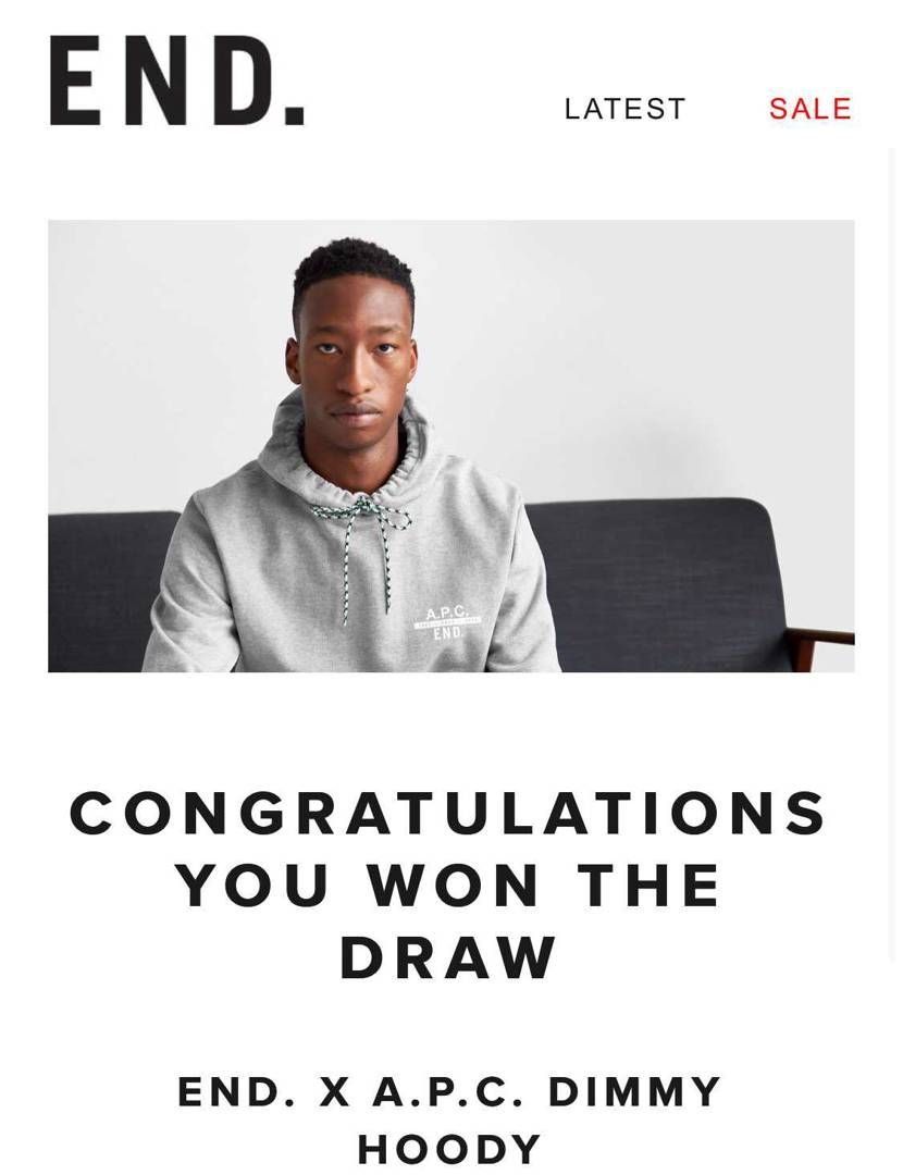 END.初めて当選きたーー！

と思ったらパーカーでした😂
でもうれしい！