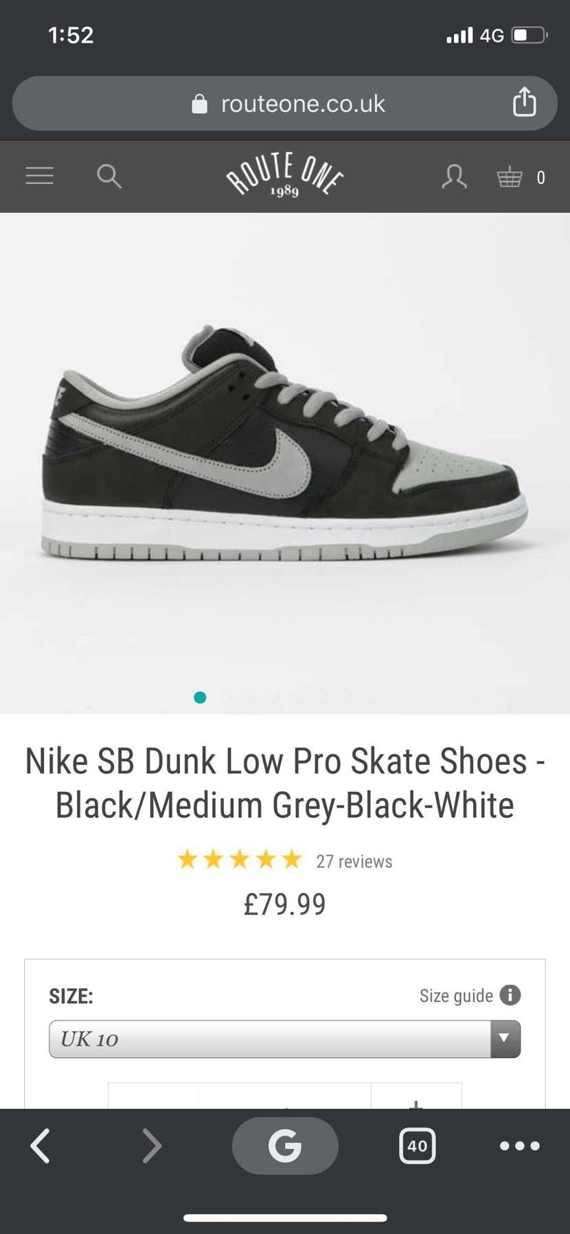 🐿Nike SB Dunk Low Pro “Shadow”🐿
大きいサイ