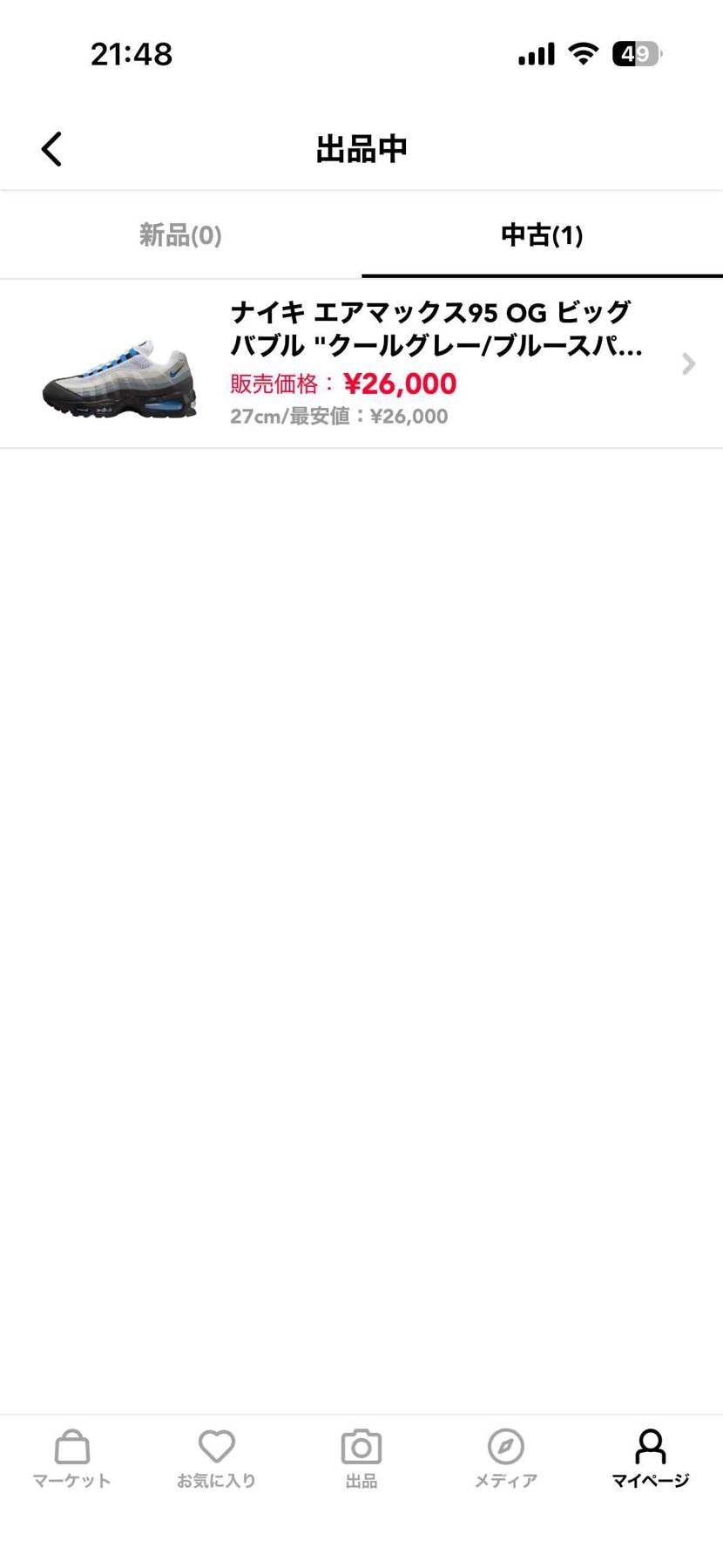 中古で出品しています。よろしくお願いします。