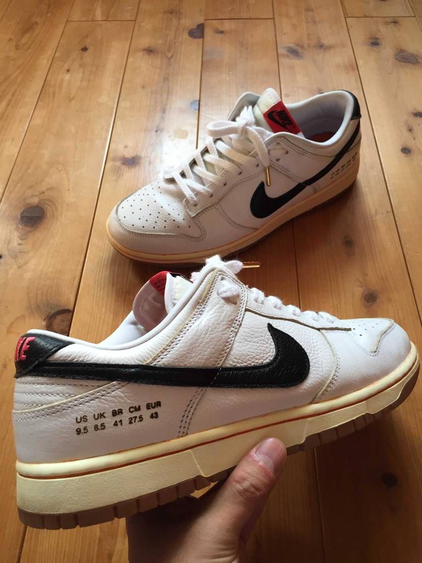 スタンスミスで見かけるサイズ表記。ダンクにあってもいいような？それが欲しくてレー