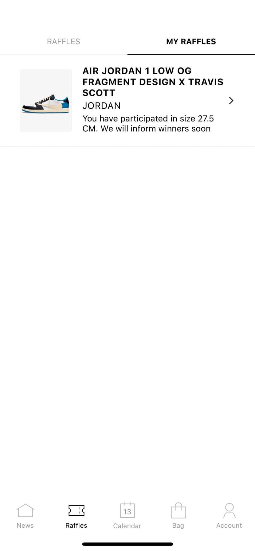 初めて海外抽選したが、これで当選した意味ですか？
Participanted 