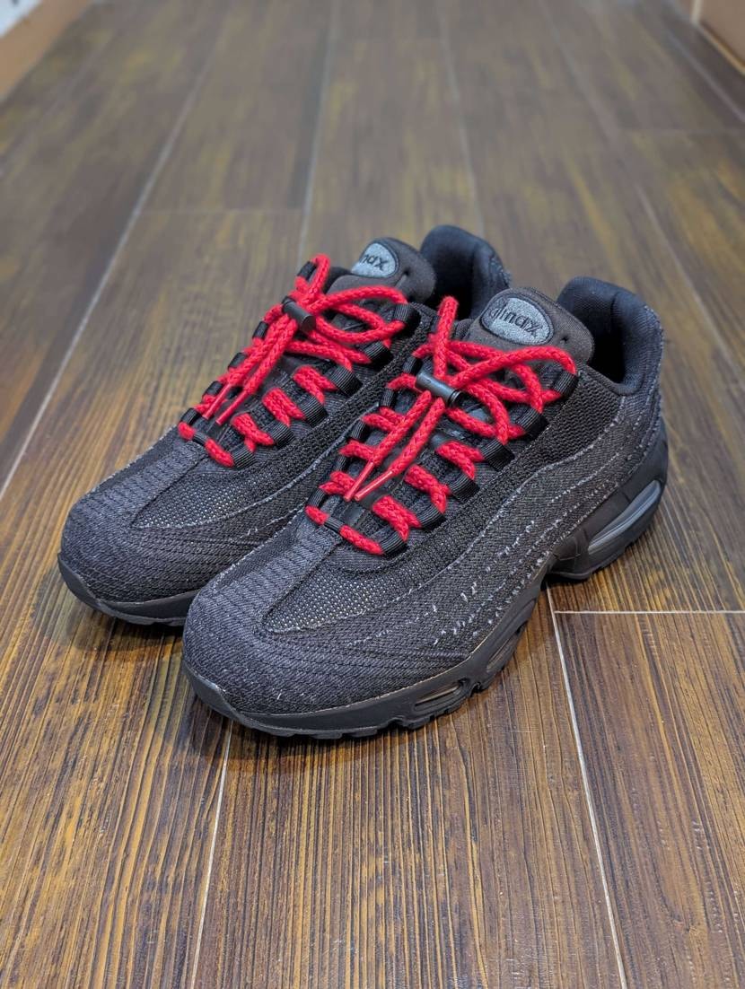 元々、付属しているロープシューレースの長さが短くて、(120cm程度)無理して結