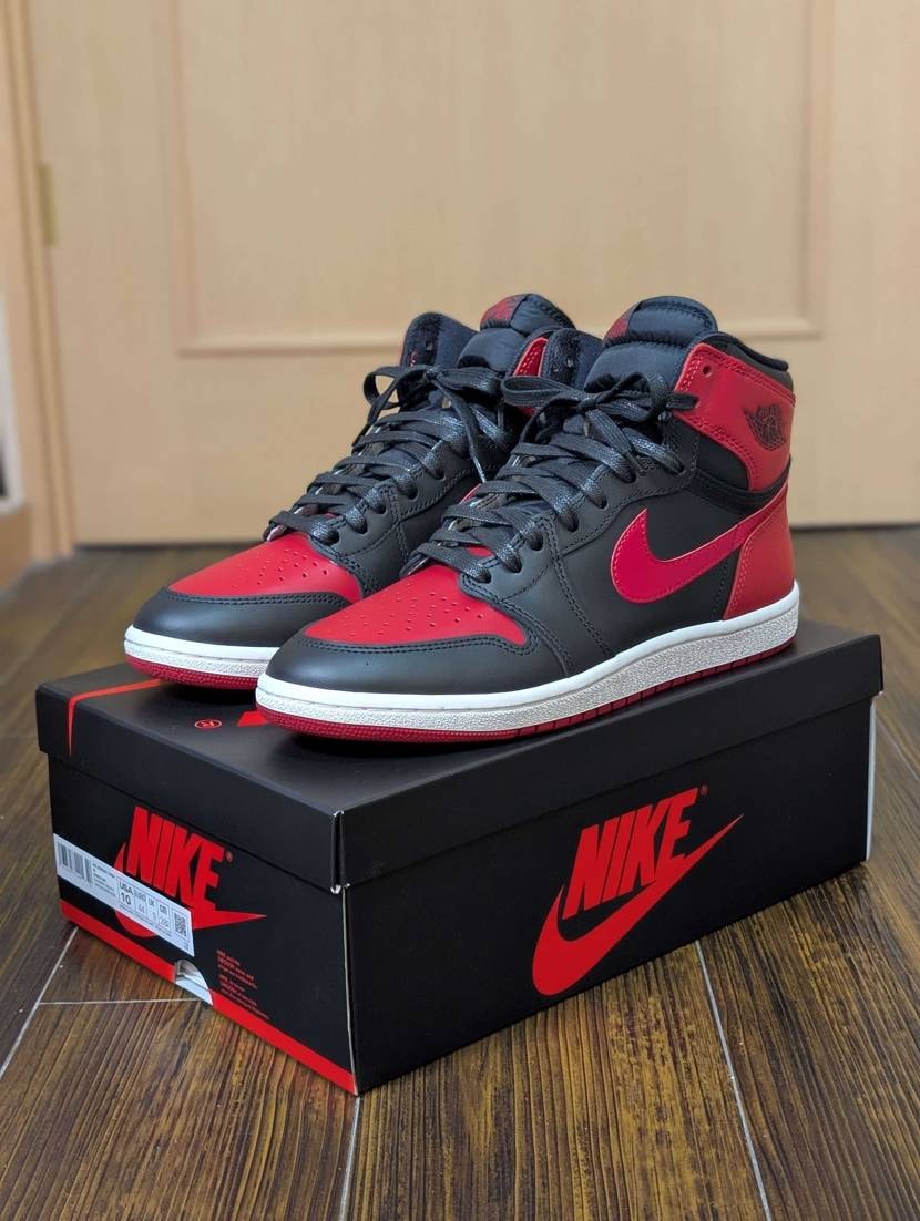 ボーナス🍆出る事に期待して？85ブレッドをついに購入👟✨
付属のシューレースを