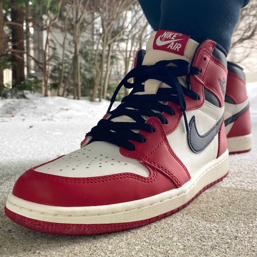 本日はAirJordan 1/Lost & Found Chicagoでお出かけ