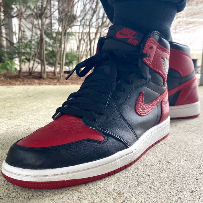 本日はAirJordan 1 Bred/Banned (2016)でお出かけ☁️