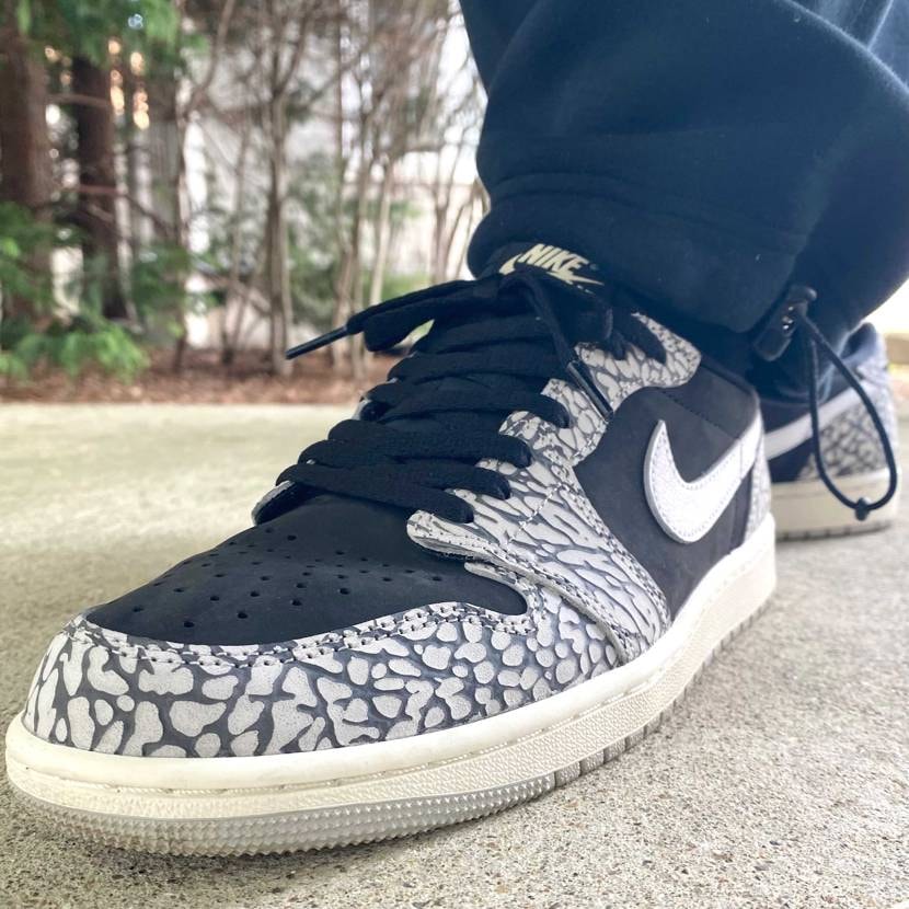 本日はAirJordan 1 Low/Black Cementでお出かけ☀️