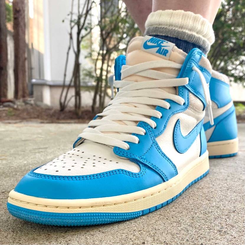 本日はAirJordan 1/UNC Reimaginedでお出かけ☀️
汗だ